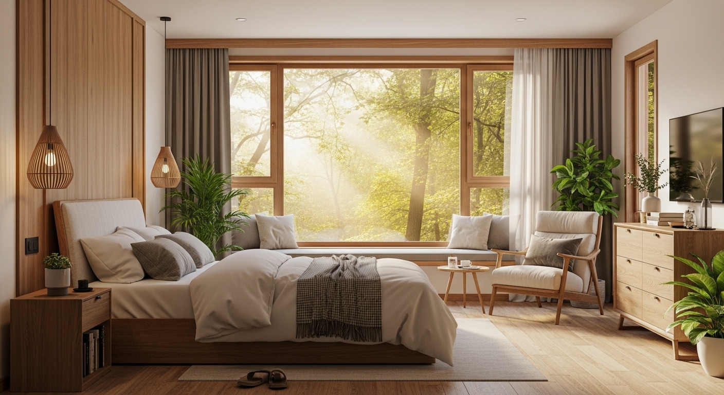 Kamar Tidur Ideal: Ruang Istirahat yang Menyatu dengan Alam
