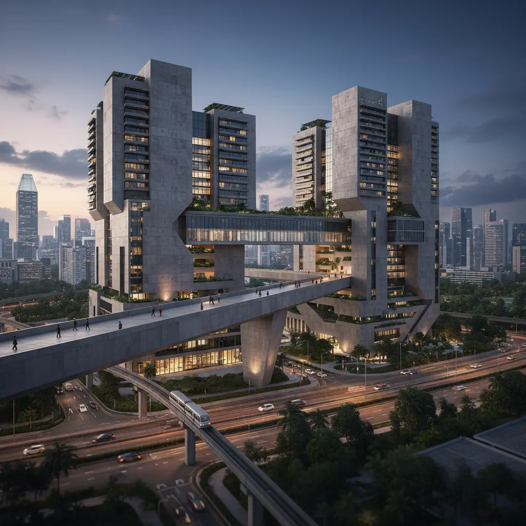 Paradigma Brutalisme Baru: Signifikansi Beton Ekspos dalam Transformasi Ruang Urban Global